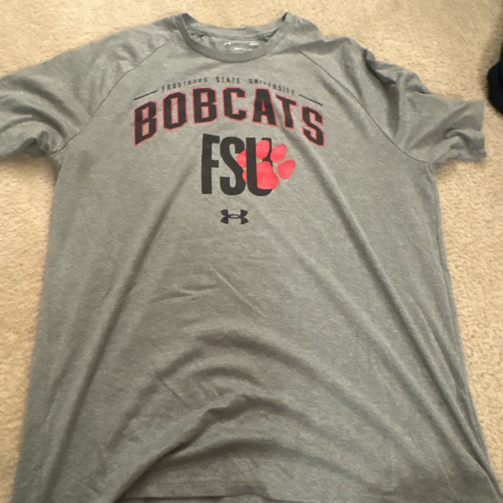 LG Gray Bobcats Men's Tee